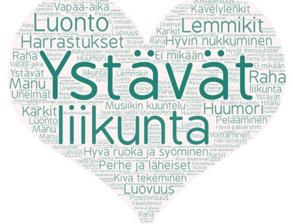 asioita joita nuoret pitävät tärkeinä ystävät liikunta luonto